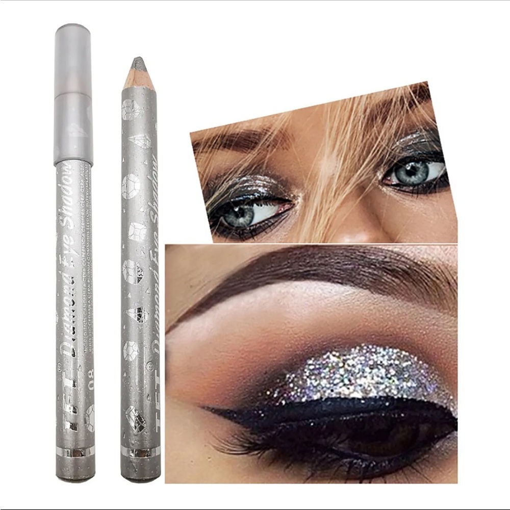 2 In 1 Eyeshadow Pen Eye Shadow Stick Lip Pen Lying Pen Highlighter Silver - Picture 1 of 8